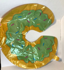 Green Donut Shape Foil Balloon for Sweet Celebrations Mylar Balloon Decor New
