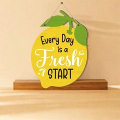 Handmade Summer Lemon Door Sign Welcome Wooden Door Hanging Home Decoration UK