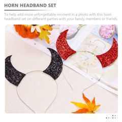 1 Set halloween pitchfork Elegant Masquerade Fancy Dress Party Ox Horns