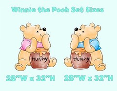 Classic Winnie the Pooh Cutout Decoration, Set 2 Bear Baby Birthday, Baby Shower