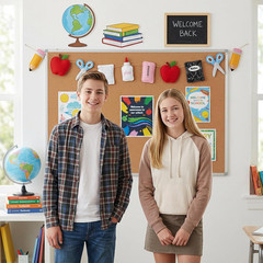 Back to School Banner, Back to School Decorations, 3M/118.11Inch Apple Compositi