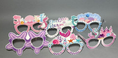 96 Pieces Mermaid Party Decorations-Supplies Mermaid Glasses & Tattoo Stickers