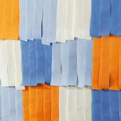 Light-Dusty Blue Beige-Orange Party-Decorations Streamers – 8 Rolls Graduation 2