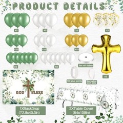 First Communion Decorations Set Baptism Christening Decorations Religious Par…