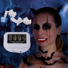 Retractable Realistic Vampire Zombie Fangs, Not Scratch, Reusable Fake Teeth