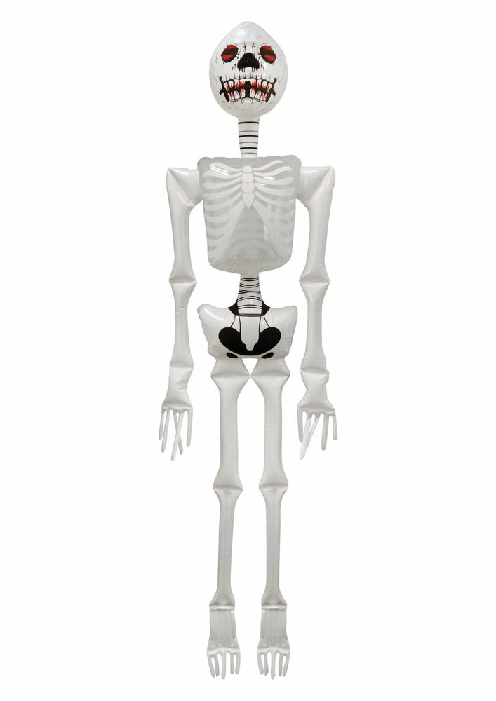 Halloween Spooky Horror Skeleton Inflatable Decoration White 183cm – Halloween