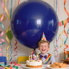 Navy Blue Giant Balloons 9 Pcs, 36 Inch Jumbo Large Latex Balloons for Kid’s …