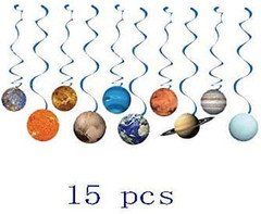 30Pcs Solar System Party Supplies – Outer Space Party Decorations Space Decor Ha