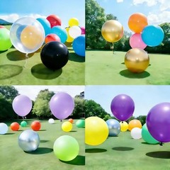 40 Pcs 36 Inch Giant Balloons Latex Large Assorted Colorful Rainbow Big Ballo…