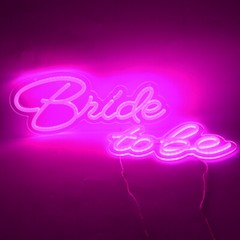 US! «Bride to be» Integrative Sign LED Neon Sign 6.53X15.63+5.39X11.97 inches