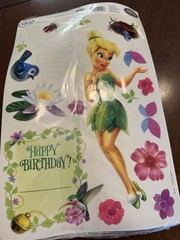 TINK Disney Fairies Tinker Bell Moveable Decorations Big Reusable Stickers NEW
