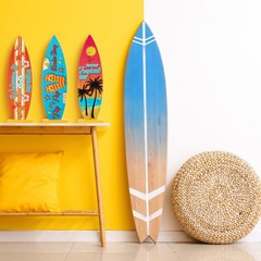8 Pcs Surfboard Table Decorations Beach Signs Welcome to Paradise Sign Tropic…