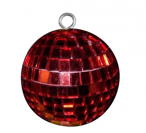 Disco Ball 5Cm Red