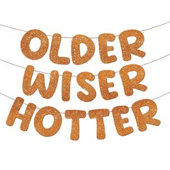 Fulmoon Set of 3 Pre Strung Older Wiser Hotter 7.22 ft x 6.3 inches, Orange