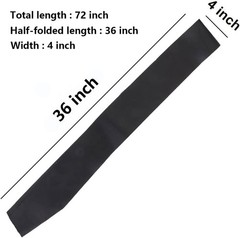 4 Pack Black Blank Satin Sash Plain Party Accessory DIY Design Your Own
