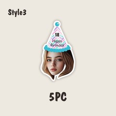 Personalized Birthday Party Banner with Name,Age &Photo – Custom Numbered Years◐