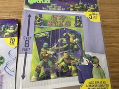 TMNT Teenage Mutant Ninja Turtles Theme Birthday Party Decorations Supplies LOT