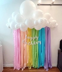 Pastel Birthday Party Decorations Pastel Crepe Paper Streamers 8 Rolls Pastel…
