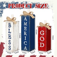 Durable Patriotic 3-Pc Table Decorations for 250th Anniversary Celebrations