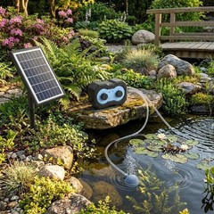 Solar Pond Aerator with Adjustable Output Timer and 18H/36H For Battery Life