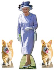 Coronation Jubilee Party Decorations Queen Royal Family Cardboard Cutout Prop