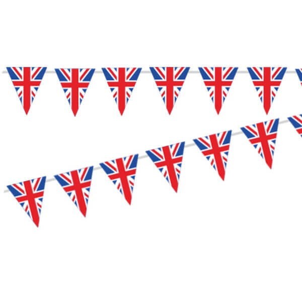 UNION JACK MINI FLAG BANNER BRITISH ENGLAND ROYAL HANGING PARTY DECORATION 5M