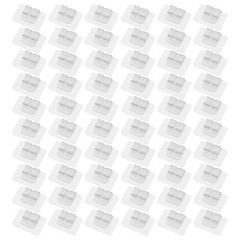 Transparent Outdoor String Light Hooks: 60-Pack Self-Adhesive Cable Clips!