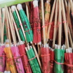 Parasol Picks 144 pcs Colorful Party Luau Tropical Cocktail Oriental Trading Co