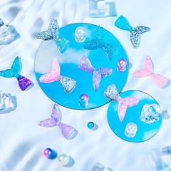 36 Pcs Mermaid Tail Cake Cupcake Toppers Mermaid Tail Figures Cake Decorations