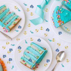 Nautical Theme It’S a Boy Confetti Glitter, Ship Anchor Confetti, Baby Shower, G