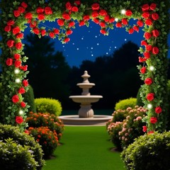 Red Artificial Rose Fake Flower Garland,Peony Vine Flowers Garland Hanging Si…