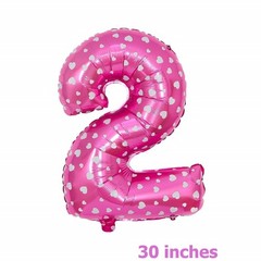 2nd Birthday Balloons Minnie Mouse theme Pink Party Decoration (6 Pcs)