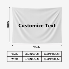 Custom Name Text 18th Birthday 2D Flat Banner Balloon Party Birthday Backdrop☋