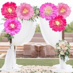 6 PCS Tissue Paper Flowers, Crepe Paper Flowers 12 in for Valentines Day