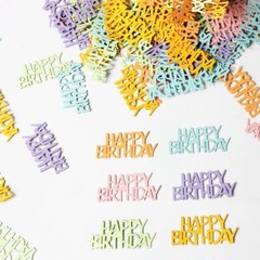 Multi-color Birthday Confetti Happy Birthday Party Table Decorations Cute Let…