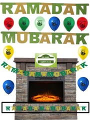 Ramadan Decoration(21Pcs) Ramadan Balloons Banner Ramadan Gift Islamic wall gift