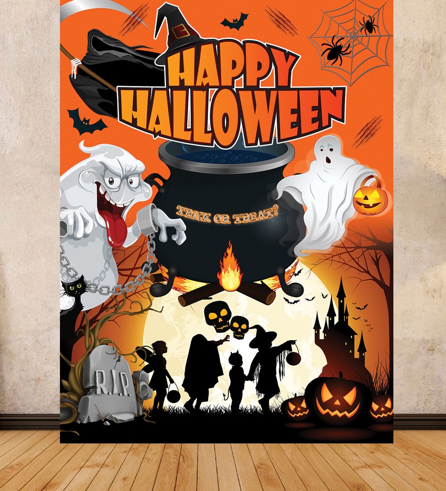 Halloween 31st November Scary Photo Prop Backdrop Scene Setter Print Graphic