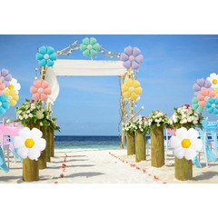 18pcs Daisy BalloonsColorful Flower Balloons Daisy Birthday Party Decorations…
