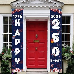 250 Anniversary USA Decorations America Fourth of July Patriotic Decor Banner