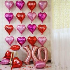Belscebels Will You Be My Girlfriend Balloons Proposal, Pink Red Rose Petal, …