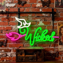 Witch Theme Party Decorations & Gift for Her – LED Neon Light for Bedroom Birthd
