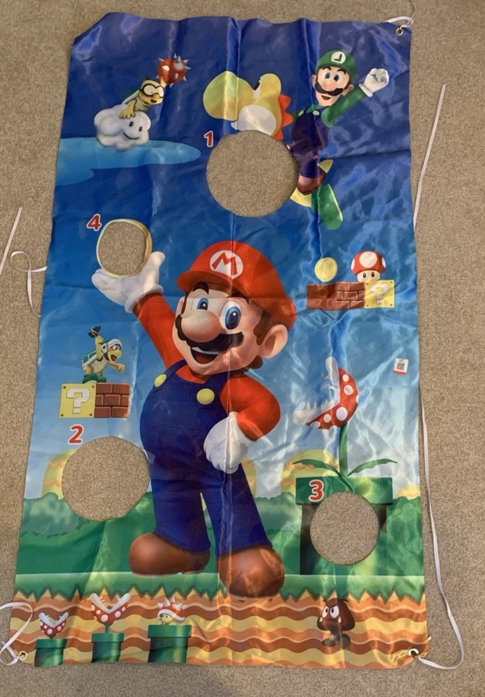Super Mario Brothers Toss Game Target Nylon Fabric