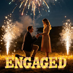 Engagement Party Decorations Wedding Decorations, 7Pcs Engagements Party Decor E