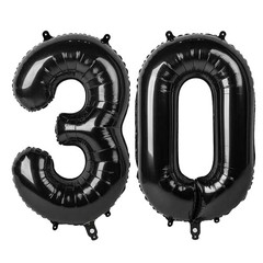 30Th Birthday Decorations For Her Him Balloons for 30 Birthday Number 30 Black