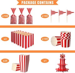432 Pcs Carnival Party Decorations Circus Theme Birthday Party Including Circ…