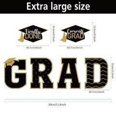 Tatuo 11 Pcs Graduation Yard Sign Decorations Class of 2026 Congrats Graduation