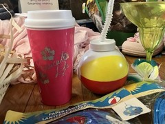 Misc. Items For Hawaiian/Luau Party/Pool, 16 Pcs, Straw Hat, Cups, Lei, Lanterns