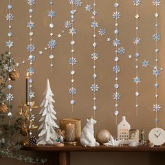 4 Pcs Snowflake Decorations Winter Wonderland Decorations Laser Laser-4pcs-13ft