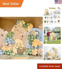 Winnie Baby Shower Birthday Decorations Large Coroplast Cutout Balloons Bee S…