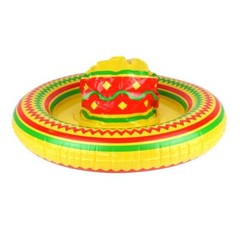 Inflatable Sombrero Blow Up Hat Mexican Wild West Party Fancy Dress UK Seller,